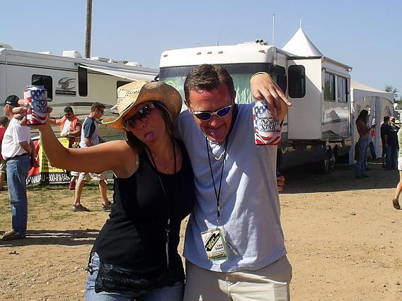Lee Peek and Nikki Montgomery at Fuddfest 2006