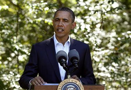 President Barack Obama delivers a statement on Libya from his vacation on Martha's Vineyard in Massachusetts President Barack Obama delivers a statement on Libya from his vacation on Martha's Vineyard in Massachusetts