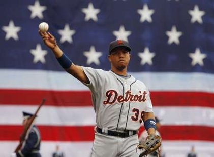 Detroit Tigers 2B Ramon Santiago. Santiago hit a walk-off home run in the 10th inning of the Tigers' game vs. Kansas City on Tuesday, August 30, 2011. REUTERS Detroit Tigers 2B Ramon Santiago. Santiago hit a walk-off home run in the 10th inning of the Tigers' game vs. Kansas City on Tuesday, August 30, 2011. REUTERS
