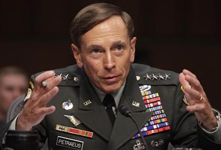 General David Petraeus gestures during the Senate Intelligence Committee hearing in Washington General David Petraeus gestures during the Senate Intelligence Committee hearing in Washington