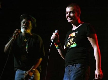 Sinead O Connor performs with Burning Spear at Jammy Awards in New York. Sinead O Connor performs with Burning Spear at Jammy Awards in New York.