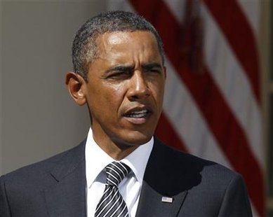 U.S. President Barack Obama speaks in the Rose Garden of the White House in Washington U.S. President Barack Obama speaks in the Rose Garden of the White House in Washington