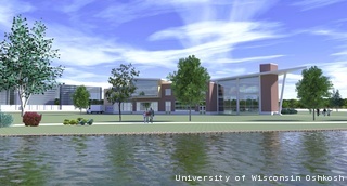 Rendering for the Alumni Welcome and Conference Center. (courtesy of FOX 11) Rendering for the Alumni Welcome and Conference Center. (courtesy of FOX 11)