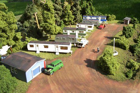 A mobile home park A mobile home park