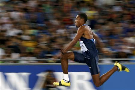 Taylor of the U.S. competes during the men's triple jump final at the IAAF World Athletics Championships in Daegu Taylor of the U.S. competes during the men's triple jump final at the IAAF World Athletics Championships in Daegu
