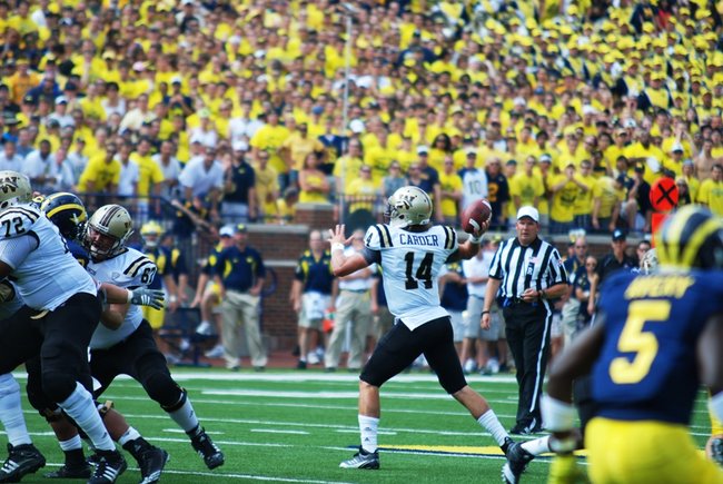 Shots from the Western Michigan-Michigan game, Sept 3, 2011.  The game was called short after 3 quarters due to storms, giving Michigan a 34-10 win.  Photos by Sean Patrick Duross.