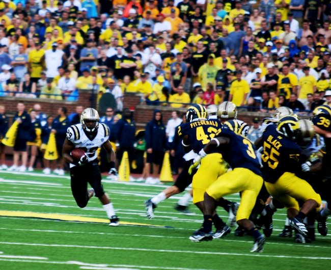 Shots from the Western Michigan-Michigan game, Sept 3, 2011. The game was called short after 3 quarters due to storms, giving Michigan a 34-10 win. Photos by Sean Patrick Duross.