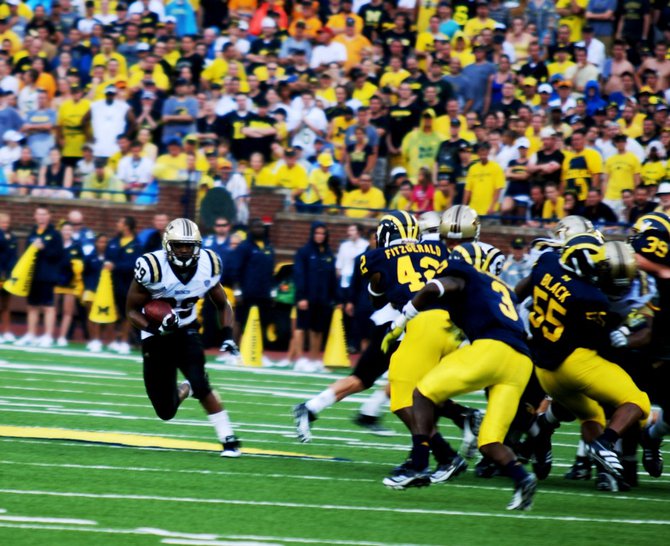 Shots from the Western Michigan-Michigan game, Sept 3, 2011. The game was called short after 3 quarters due to storms, giving Michigan a 34-10 win. Photos by Sean Patrick Duross.