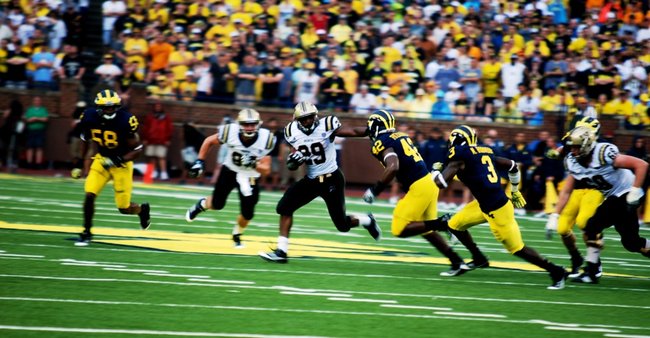 Shots from the Western Michigan-Michigan game, Sept 3, 2011. The game was called short after 3 quarters due to storms, giving Michigan a 34-10 win. Photos by Sean Patrick Duross.