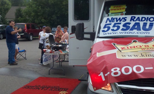The WSAU Grillin With The King tailgate party for 09/02/2011