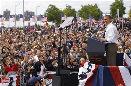 U.S. President Barack Obama speaks at a Labor Day event in Detroit U.S. President Barack Obama speaks at a Labor Day event in Detroit