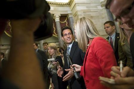 Cantor walks from the House chamber after voting on debt ceiling legislation at the Capitol in Washington Cantor walks from the House chamber after voting on debt ceiling legislation at the Capitol in Washington