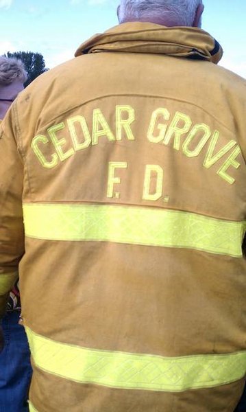 Labor Day Jess Kelley join the Cedar Grove Fire Department for the 100th Anniversary.