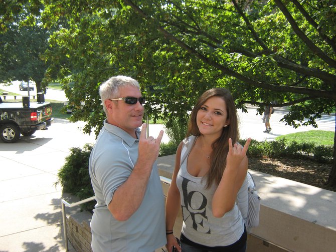 Q106 and MSUFCU welcomed back students for 2012 at the MSU Union, Go Green and Rock On!