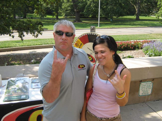 Q106 and MSUFCU welcomed back students for 2012 at the MSU Union, Go Green and Rock On!