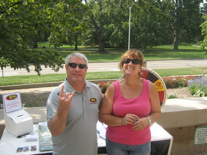 Q106 and MSUFCU welcomed back students for 2012 at the MSU Union, Go Green and Rock On!