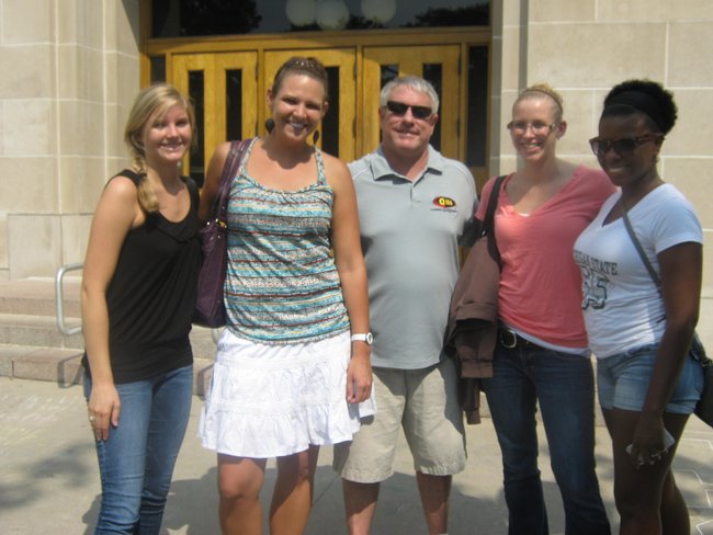 Q106 and MSUFCU welcomed back students for 2012 at the MSU Union, Go Green and Rock On!