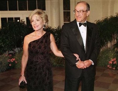 GREENSPAN AND MITCHELL AT STATE DINNER GREENSPAN AND MITCHELL AT STATE DINNER