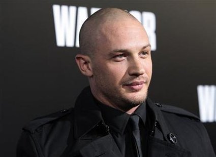 Cast member Hardy arrives at the film premiere of "Warrior" in Hollywood Cast member Hardy arrives at the film premiere of "Warrior" in Hollywood