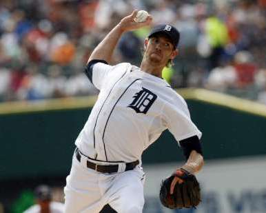 Detroit Tigers starting pitcher Doug Fister delivers to the Minnesota Twins during the first inning of their MLB American League baseball game in Detroit, Michigan September 11, 2011. REUTERS/Rebecca Cook Detroit Tigers starting pitcher Doug Fister delivers to the Minnesota Twins during the first inning of their MLB American League baseball game in Detroit, Michigan September 11, 2011. REUTERS/Rebecca Cook