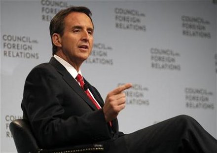 Former Minnesota Governor and candidate for the 2012 Republican Presidential Nomination Pawlenty speaks at Council on Foreign Relations in N Former Minnesota Governor and candidate for the 2012 Republican Presidential Nomination Pawlenty speaks at Council on Foreign Relations in N