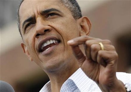President Obama speaks at a Labor Day event in Detroit