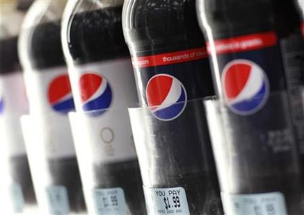Pepsi bottles are seen on display in New York Pepsi bottles are seen on display in New York