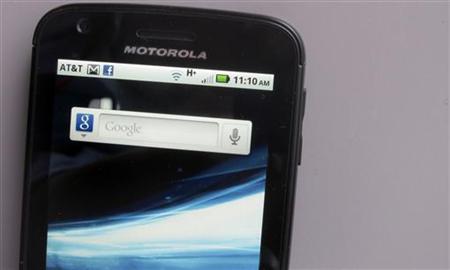 A Motorola Droid phone is seen displaying the Google search application in New York A Motorola Droid phone is seen displaying the Google search application in New York