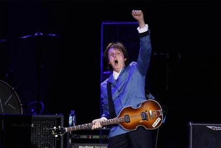 Paul McCartney performs during a concert at Yankee Stadium in New York Paul McCartney performs during a concert at Yankee Stadium in New York