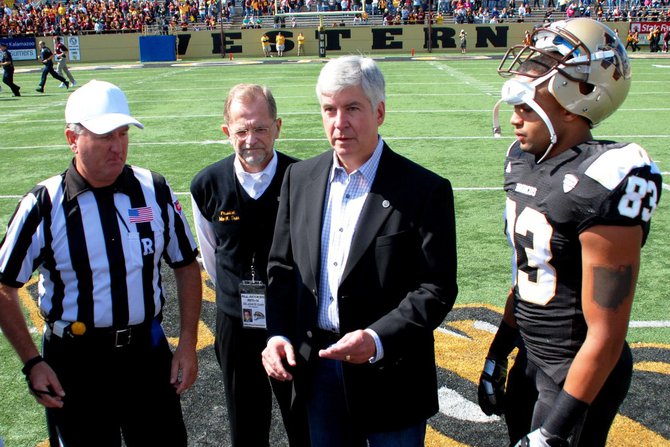 Shots from Western Michigan's 44-14 win over Central - Sept 17, 2011. Photos by Sean Patrick Duross.