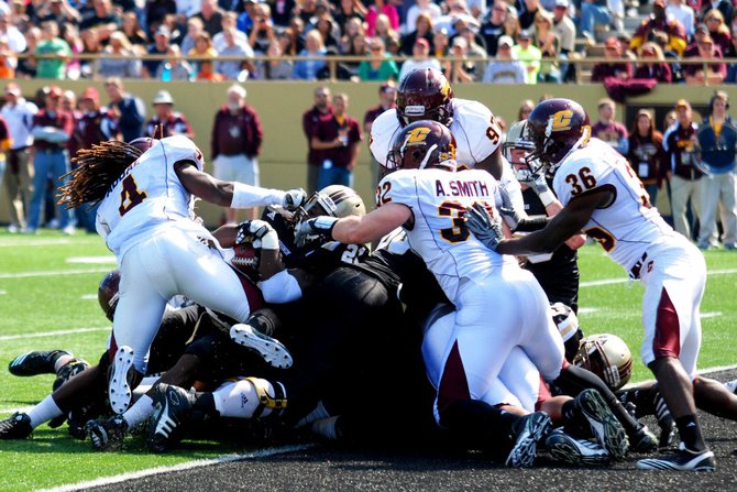 Shots from Western Michigan's 44-14 win over Central - Sept 17, 2011. Photos by Sean Patrick Duross.
