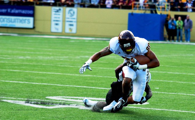 Shots from Western Michigan's 44-14 win over Central - Sept 17, 2011. Photos by Sean Patrick Duross.
