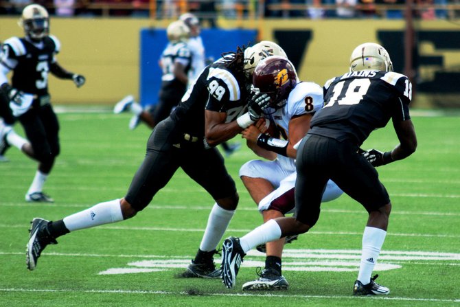 Shots from Western Michigan's 44-14 win over Central - Sept 17, 2011. Photos by Sean Patrick Duross.