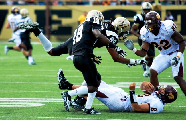 Shots from Western Michigan's 44-14 win over Central - Sept 17, 2011.  Photos by Sean Patrick Duross.