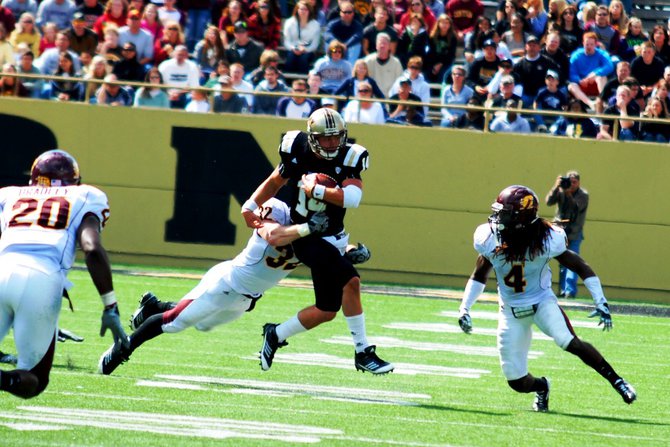 Shots from Western Michigan's 44-14 win over Central - Sept 17, 2011. Photos by Sean Patrick Duross.
