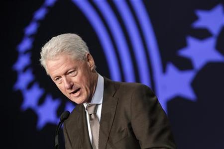 Former U.S. President Bill Clinton speaks at the Clinton Global Initiative in Chicago Former U.S. President Bill Clinton speaks at the Clinton Global Initiative in Chicago