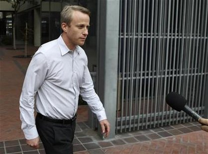 Fleishman walks out of the Robert Peckman United States Courthouse after appearing in federal court on insider trading charges in San Jose Fleishman walks out of the Robert Peckman United States Courthouse after appearing in federal court on insider trading charges in San Jose