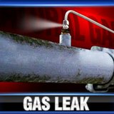 Gas leak graphic Gas leak graphic
