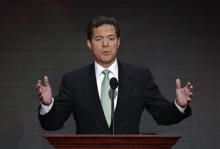 Senator Sam Brownback speaks at the 2008 Republican National Convention in St. Paul Senator Sam Brownback speaks at the 2008 Republican National Convention in St. Paul