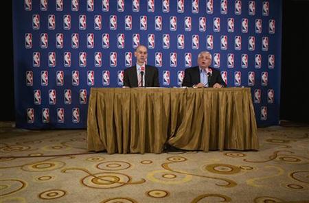 National Basketball Association commissioner David Stern answers questions with deputy commissioner, Adam Silver, regarding failed contract National Basketball Association commissioner David Stern answers questions with deputy commissioner, Adam Silver, regarding failed contract