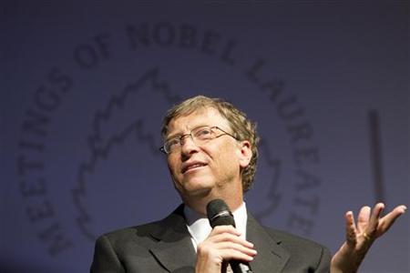 Billionaire philanthropist Bill Gates attends a podium discussion at the 61st Lindau Nobel Laureate Meetings in Lindau Billionaire philanthropist Bill Gates attends a podium discussion at the 61st Lindau Nobel Laureate Meetings in Lindau