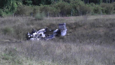 A photo of the small plane crash near Plainwell. Photo courtesy of Sean Patrick. A photo of the small plane crash near Plainwell. Photo courtesy of Sean Patrick.