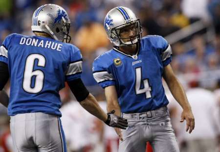 Jason Hanson celebrates a kick against the Kansas City Chiefs. This week Hanson celebrated the game-winning field goal in overtime against the Minnesota Vikings. Jason Hanson celebrates a kick against the Kansas City Chiefs. This week Hanson celebrated the game-winning field goal in overtime against the Minnesota Vikings.