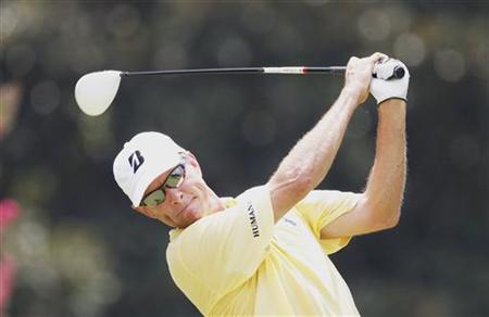 Davis Love III tees off on the third hole during the third round of the 93rd PGA Championship golf tournament at the Atlanta Athletic Club i Davis Love III tees off on the third hole during the third round of the 93rd PGA Championship golf tournament at the Atlanta Athletic Club i