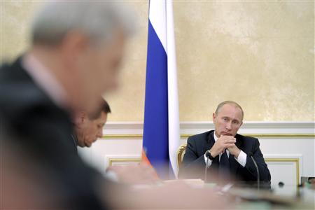 Russia's Prime Minister Vladimir Putin chairs a government meeting in Moscow Russia's Prime Minister Vladimir Putin chairs a government meeting in Moscow