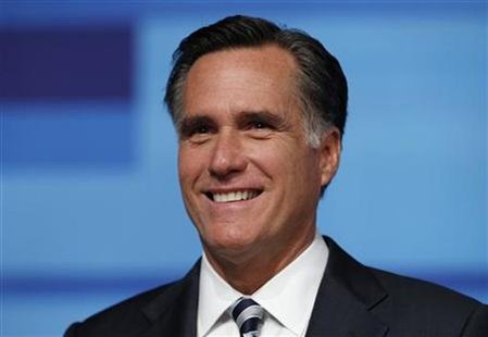 Former Massachusetts Governor Romney smiles before the start of the Republican Party of Florida presidential candidates debate in Orlando Former Massachusetts Governor Romney smiles before the start of the Republican Party of Florida presidential candidates debate in Orlando