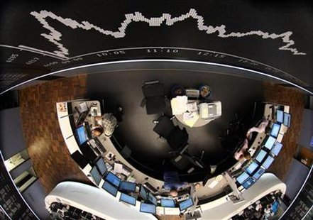 The DAX Index board is pictured during a trading session at Frankfurt's stock exchange The DAX Index board is pictured during a trading session at Frankfurt's stock exchange