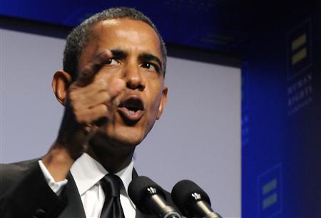 Obama speaks at the Human Rights Campaign's annual dinner in Washington Obama speaks at the Human Rights Campaign's annual dinner in Washington