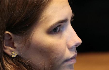 Knox, the U.S. student convicted of murdering her British flatmate Meredith Kercher in Italy in November 2007, looks on during her appeal tr Knox, the U.S. student convicted of murdering her British flatmate Meredith Kercher in Italy in November 2007, looks on during her appeal tr