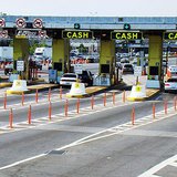Toll booth. Toll booth.